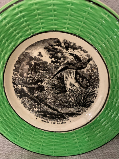 French Plates with "Hunting" motives