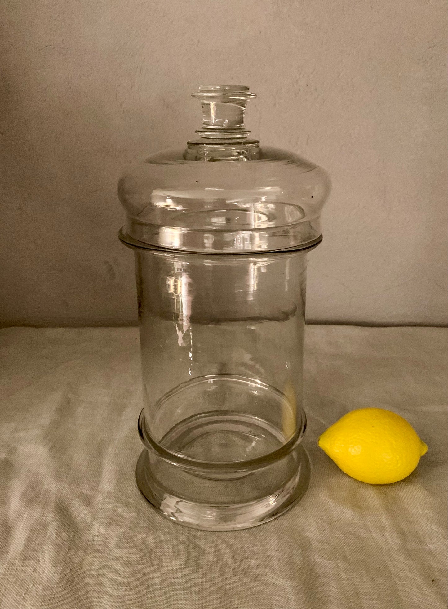 French Apothecary Glass Jar