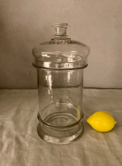 French Apothecary Glass Jar