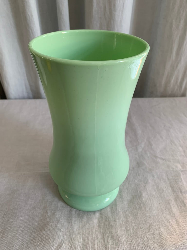 French Opal Glass Vase