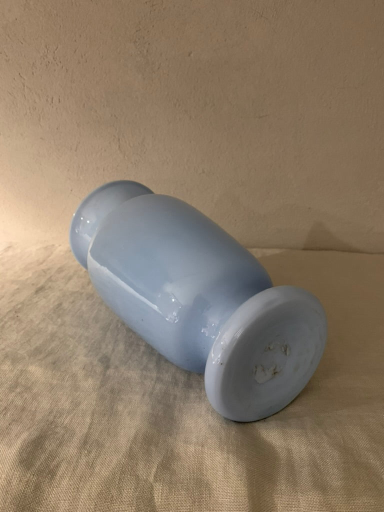 Large French Opal Glass Vase