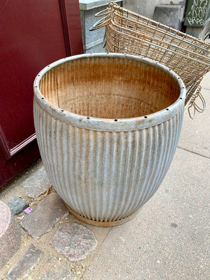 Zinc Planter - Dolly Tub
