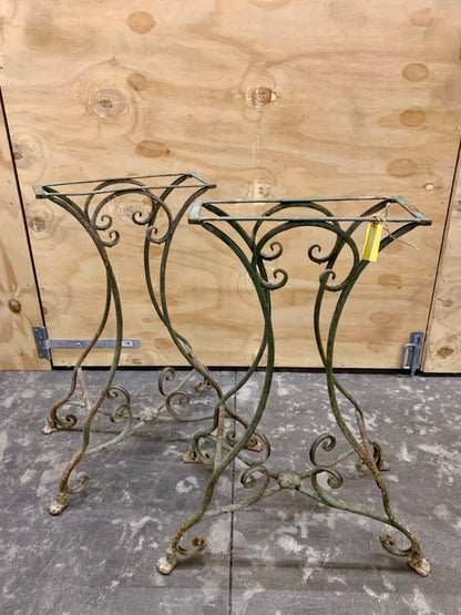 Pair of Arras Table Bases - Wrought Iron