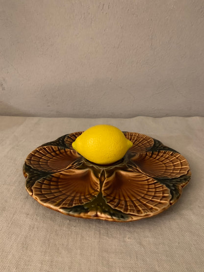 Vintage French Oyster Plate