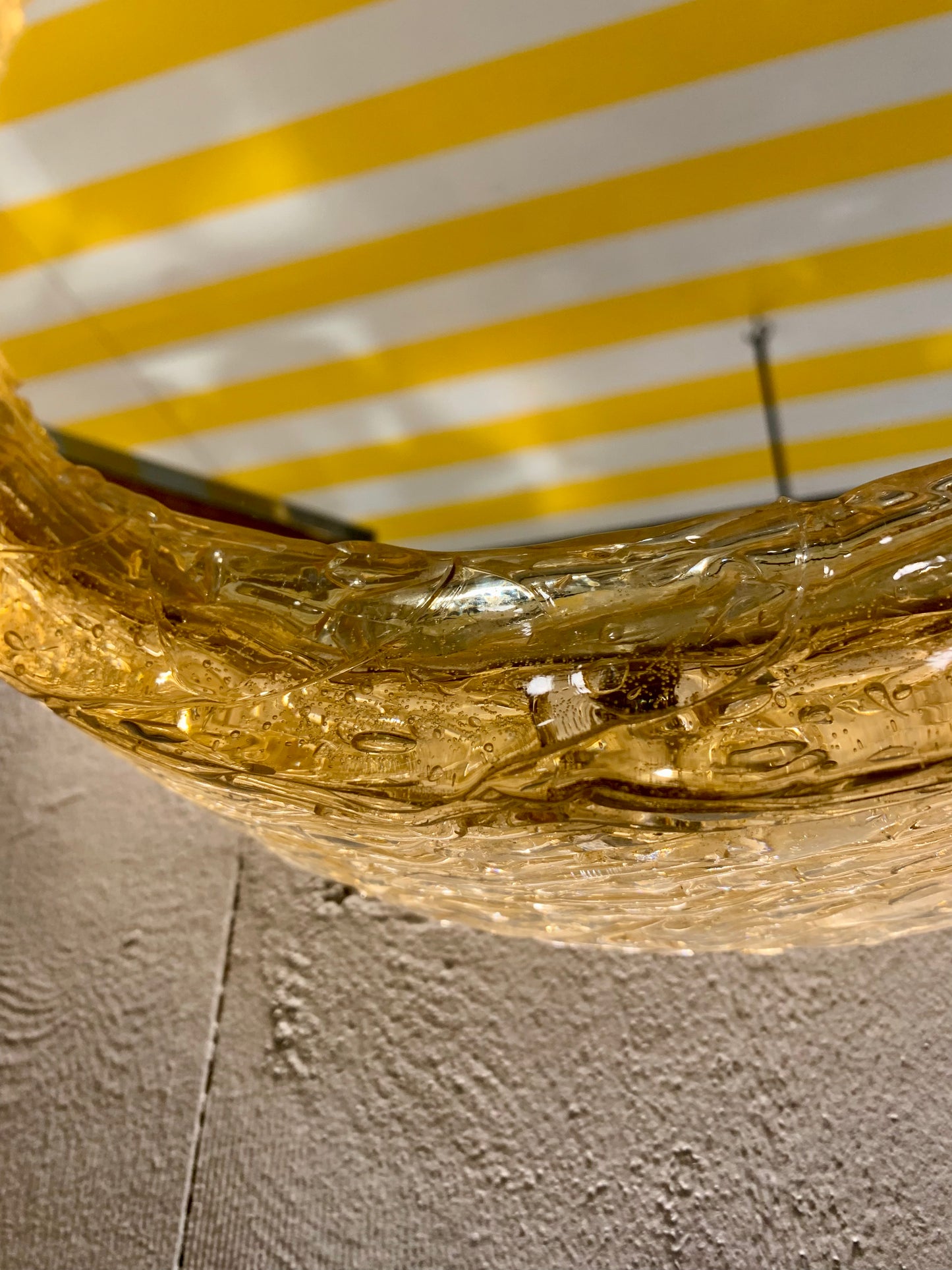1970s Resin Frame Oval Mirror