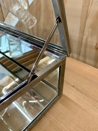 Vintage French Chrome Table Vitrine / Showcase