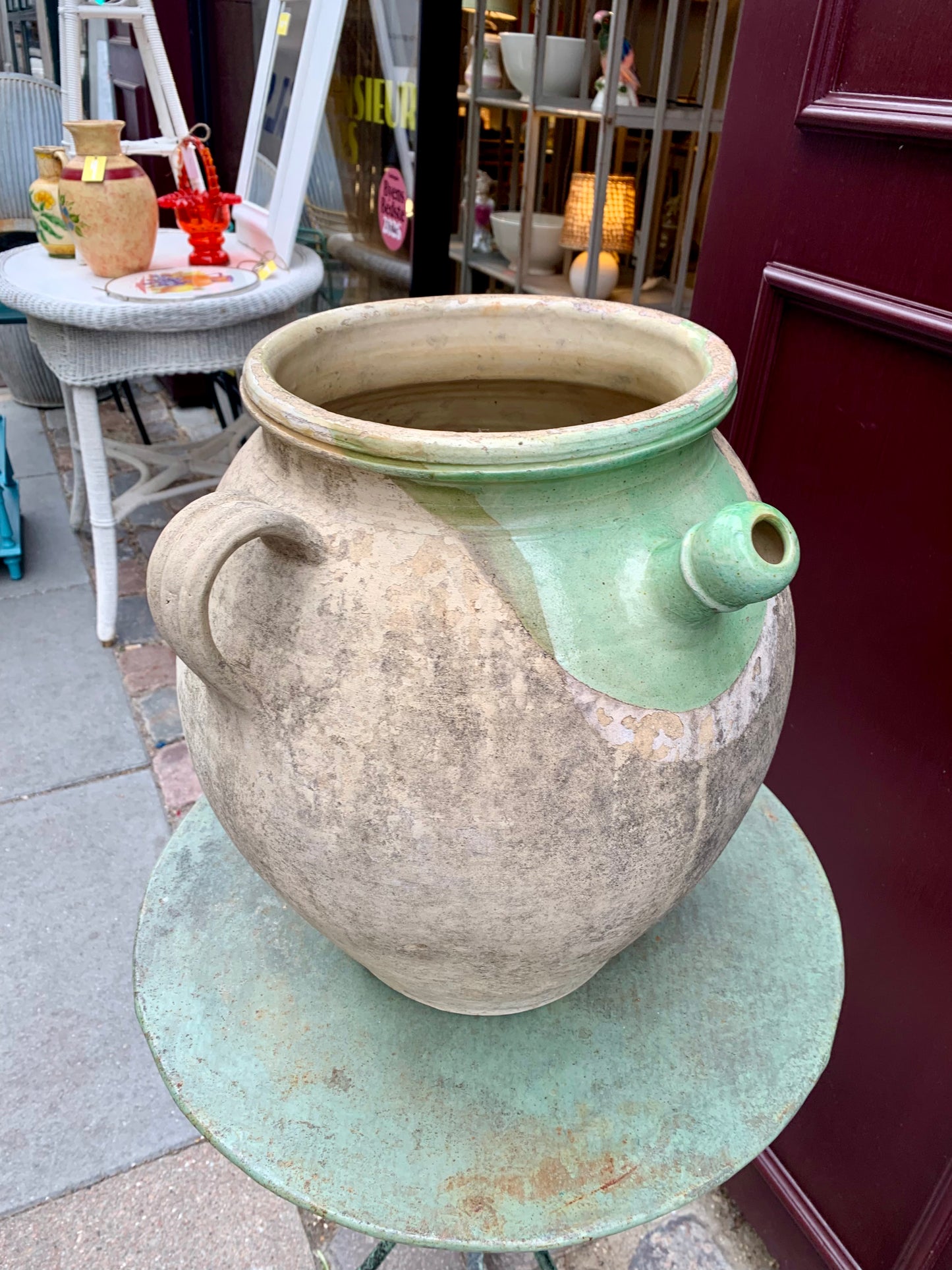 Antique Olive Oil Jar