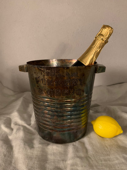 Silver Plated Champagne Cooler -  Pommery &  Greno