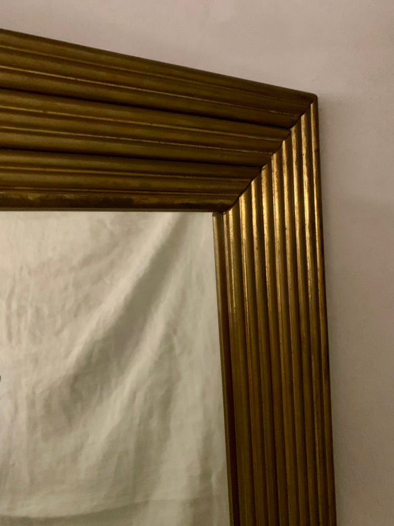 French Brass Bistro Mirror