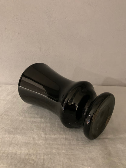 Black Opal Glass Vase
