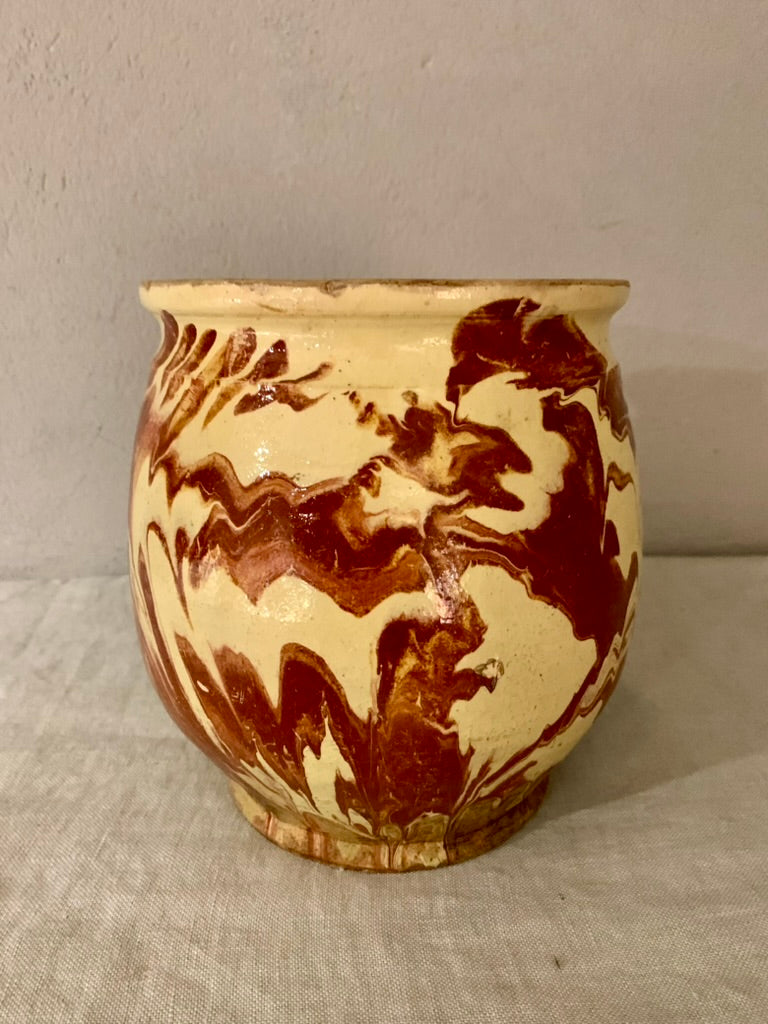 Clay Preservation Jar - with Dripping Glaze