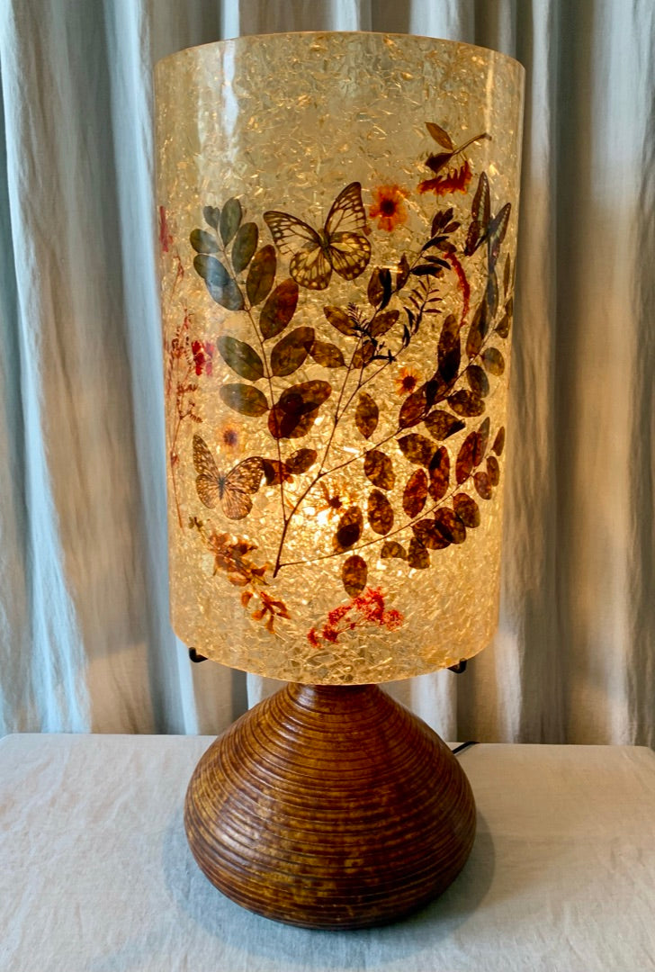Vintage Ceramic Table Lamp with Resin Shade