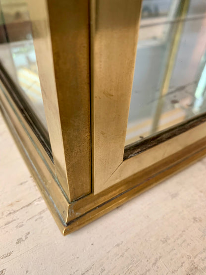 Brass Wall Display Cabinet