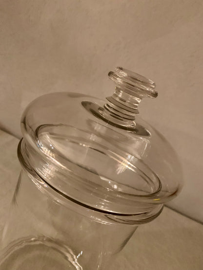 French Apothecary Glass Jar
