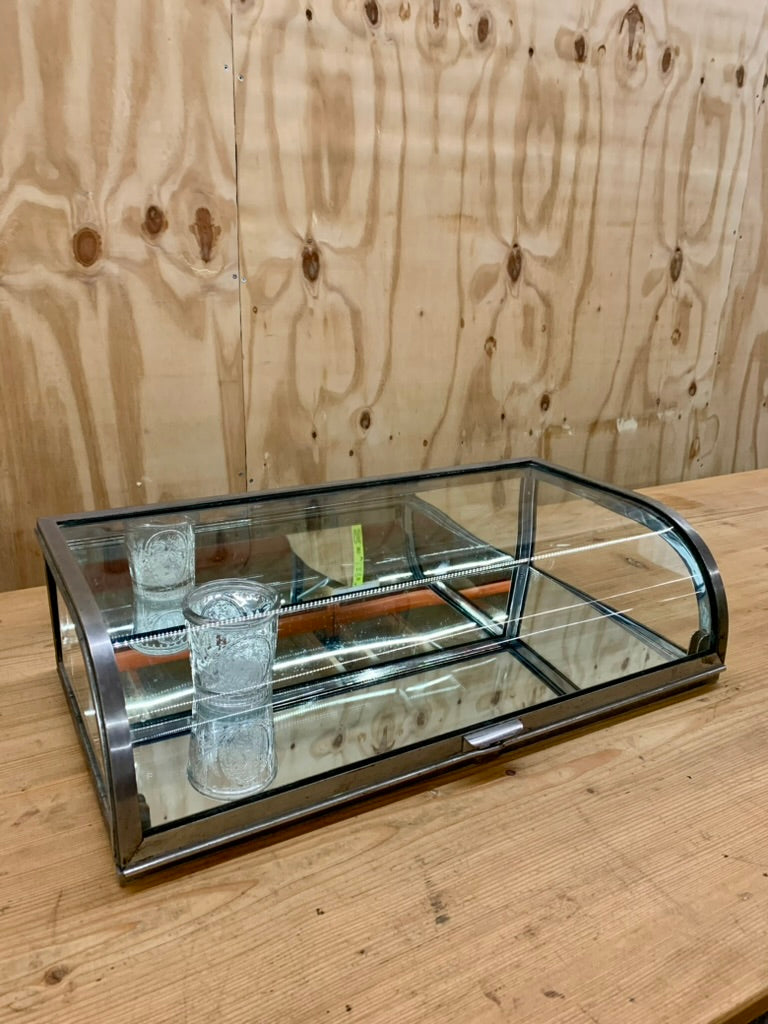 Vintage French Chrome Table Vitrine / Showcase