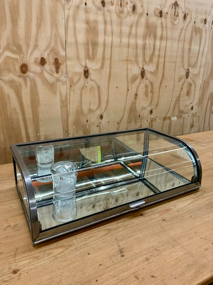 Vintage French Chrome Table Vitrine / Showcase