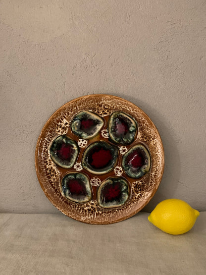 Vintage French Oyster Plate