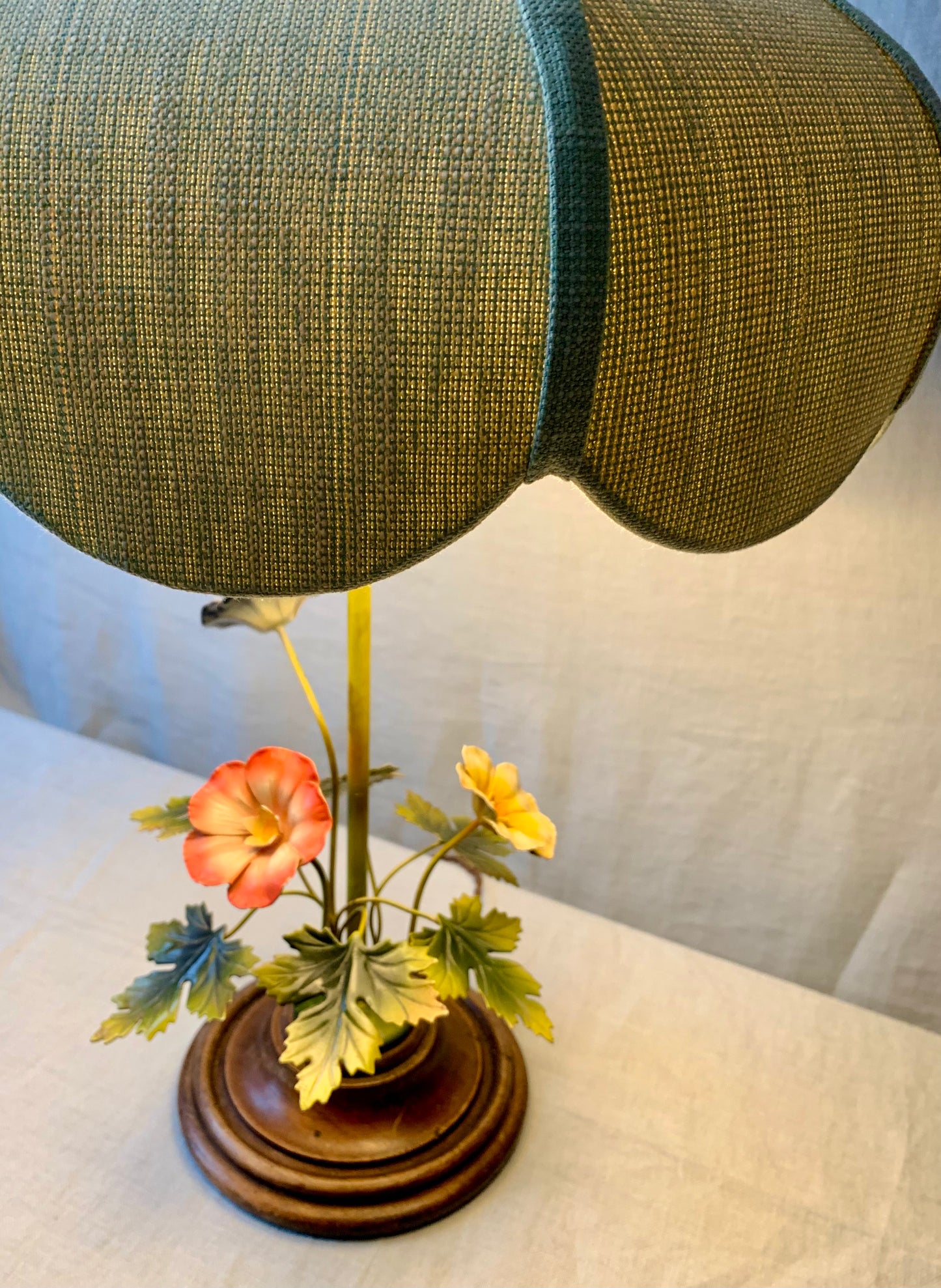 French 1930's Flower Lamp