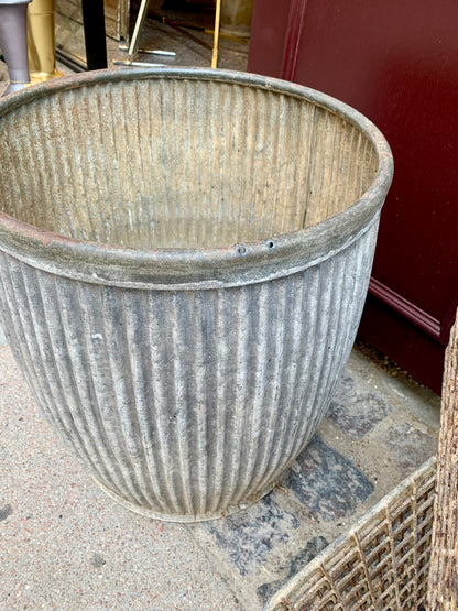 Zinc Planter - Dolly Tub
