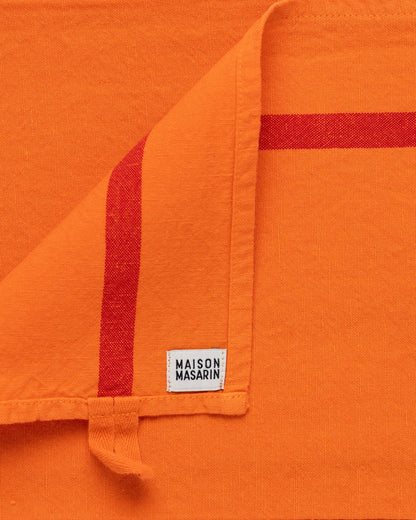 Tea Towel: Neon / Red stripe
