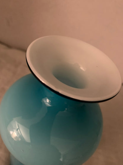 Vintage Blue Holmegaard "Carnaby" Vase