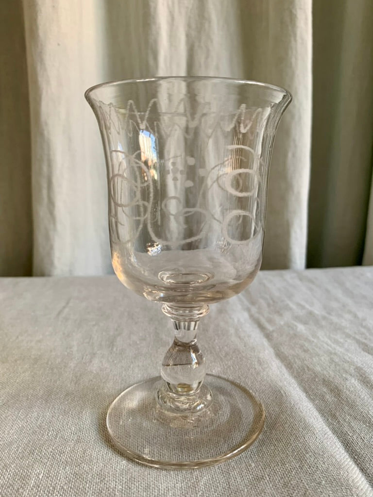 Antique French Souvenir Glass