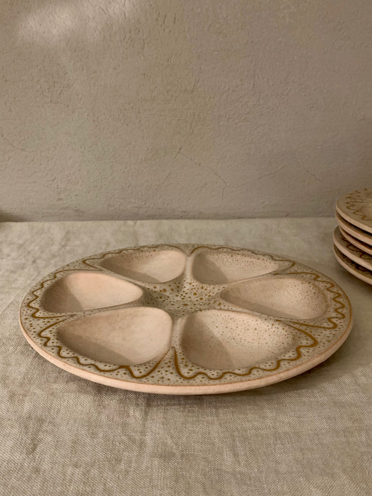 1960s Ceramic Oyster Plate - Austruy