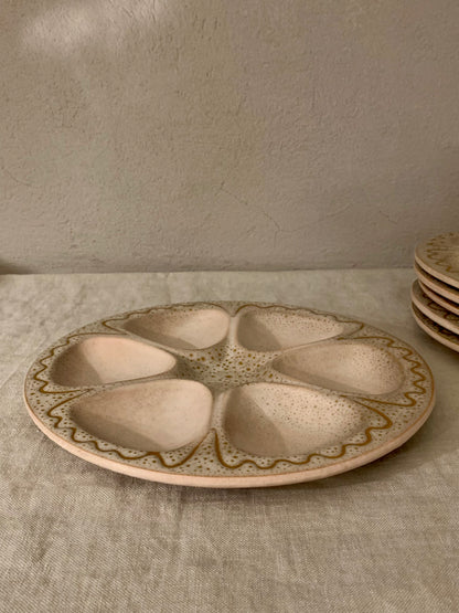 1960s Ceramic Oyster Plate - Austruy