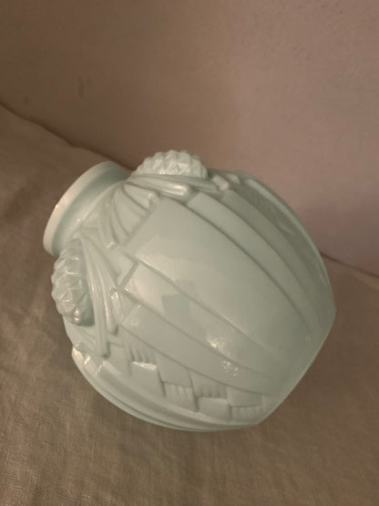 1930s Opal Glass Vase