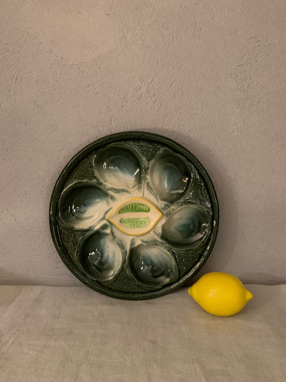 Vintage French Oyster Plate