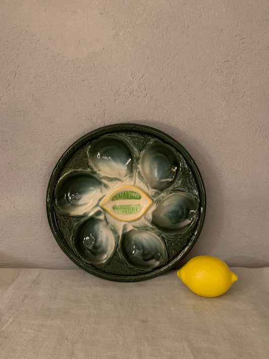 Vintage French Oyster Plate