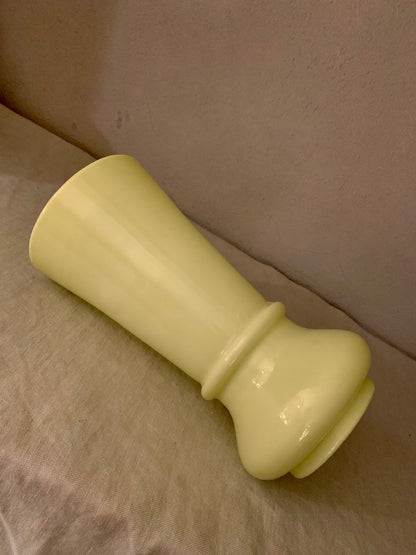French Opal Glass Vase