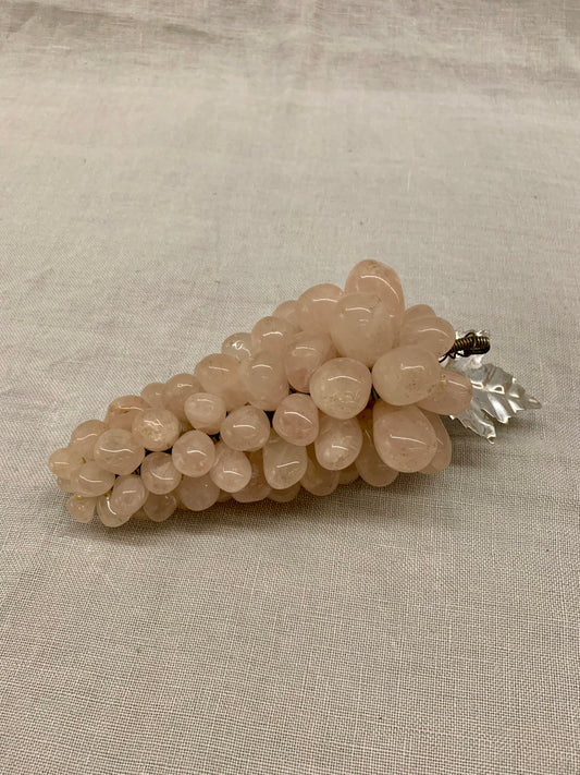 Vintage Pink Onyx Bunch of Grapes