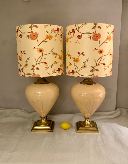 Pair of French Le Dauphin Hollywood Regency Table Lamps