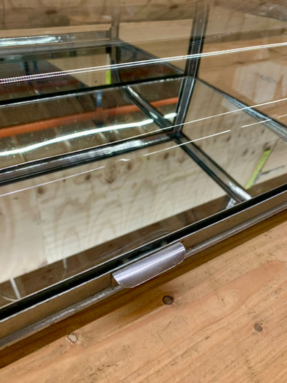 Vintage French Chrome Table Vitrine / Showcase