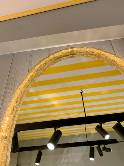 1970s Resin Frame Oval Mirror