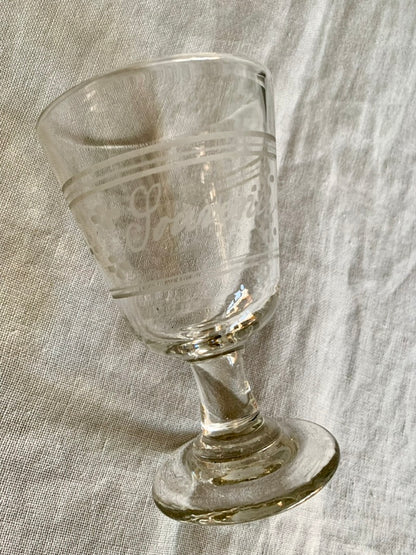 Antique French Souvenir Glass