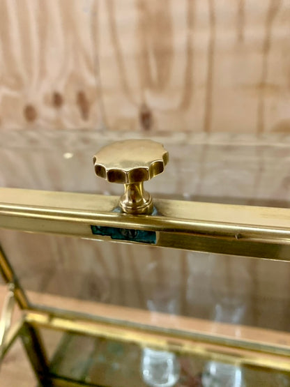 Vintage Brass Table Display Case - Vitrine