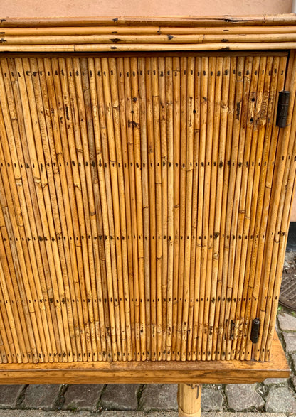 Vintage Bamboo Credenza