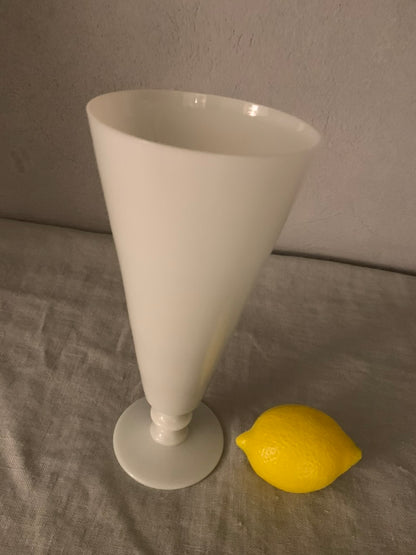 Antique French Cone Glass Vase
