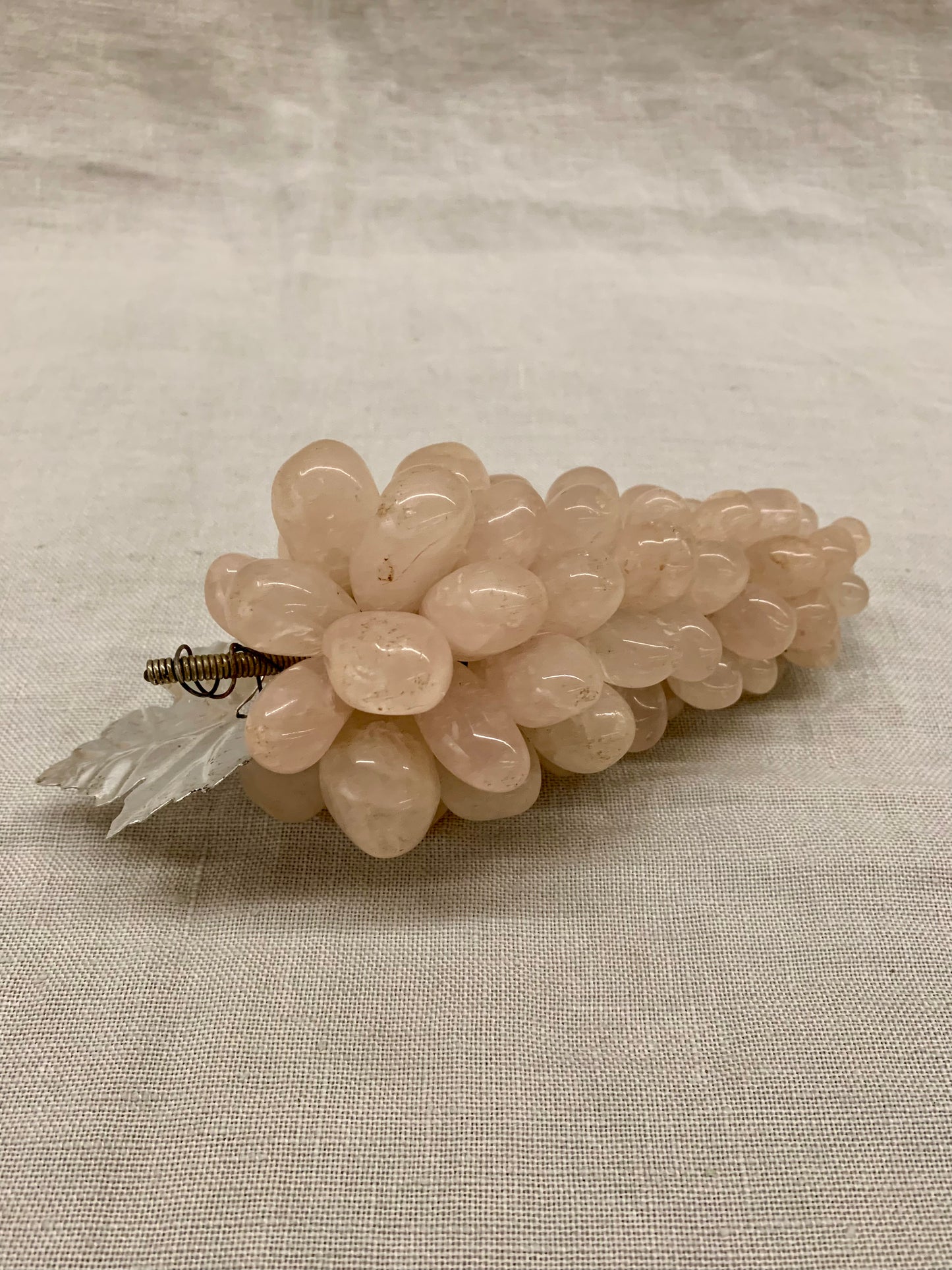 Vintage Pink Onyx Bunch of Grapes
