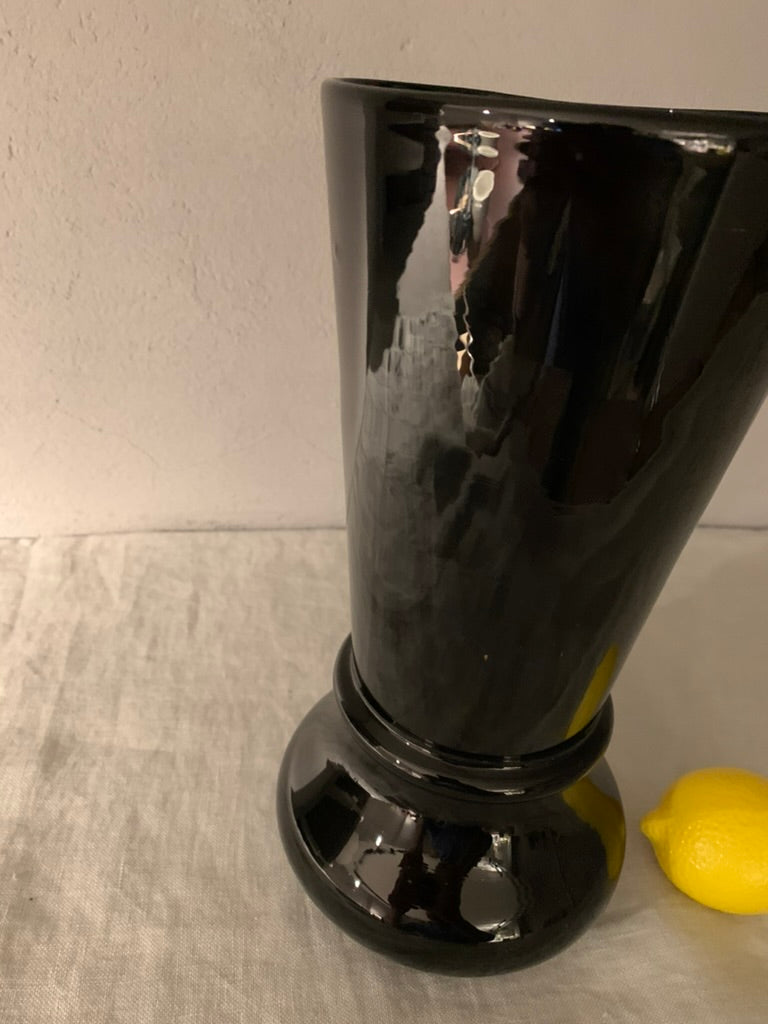 Large French Opal Glass Vase