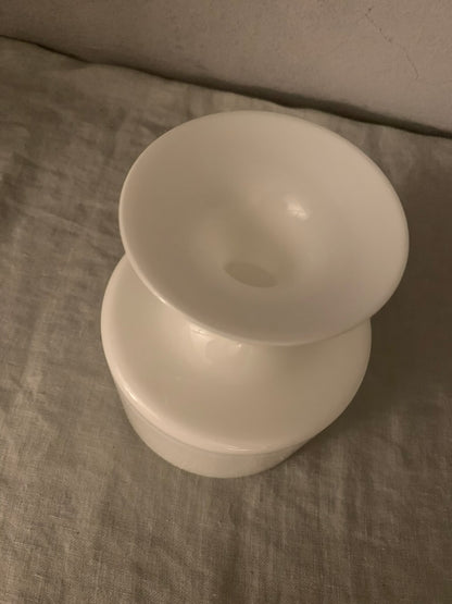Vintage White Holmegaard "Carnaby" Vase