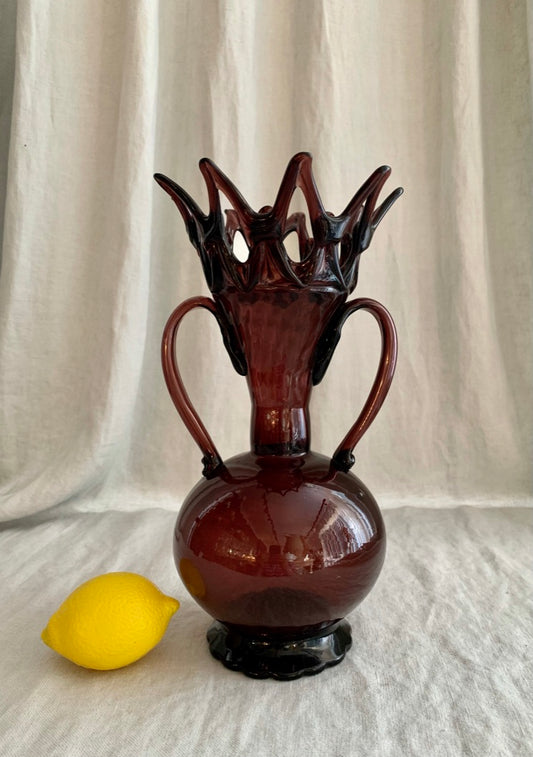 Crown Glass Vase