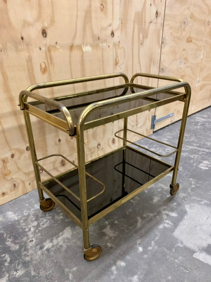 Brass bar cart