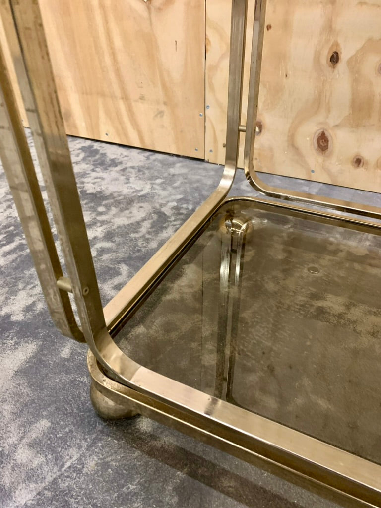 Vintage Golden Bar Trolley by Italian Allegri, 1960s