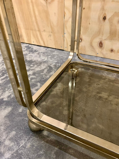 Vintage Golden Bar Trolley by Italian Allegri, 1960s