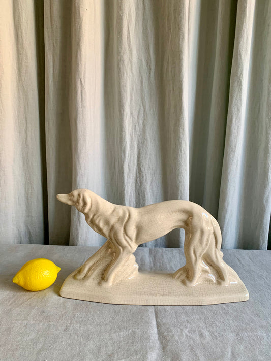 Art Deco Earthenware Sighthound 1930s