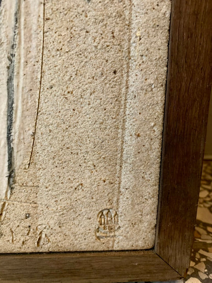 Vintage Danish Ceramic Relief by Sten Lykke Madsen for B&G, 1978
