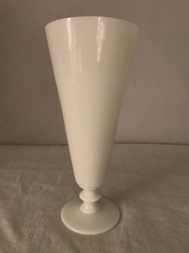 Antique French Cone Glass Vase
